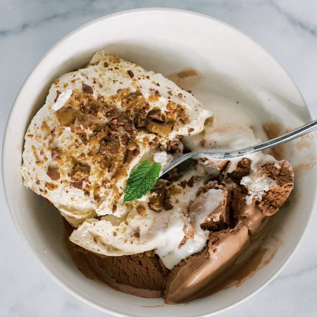 Chocolate Toffee Crunch Meringue Mess
