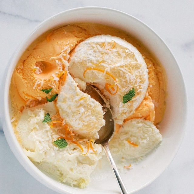 Toasted Coconut Pavlovas