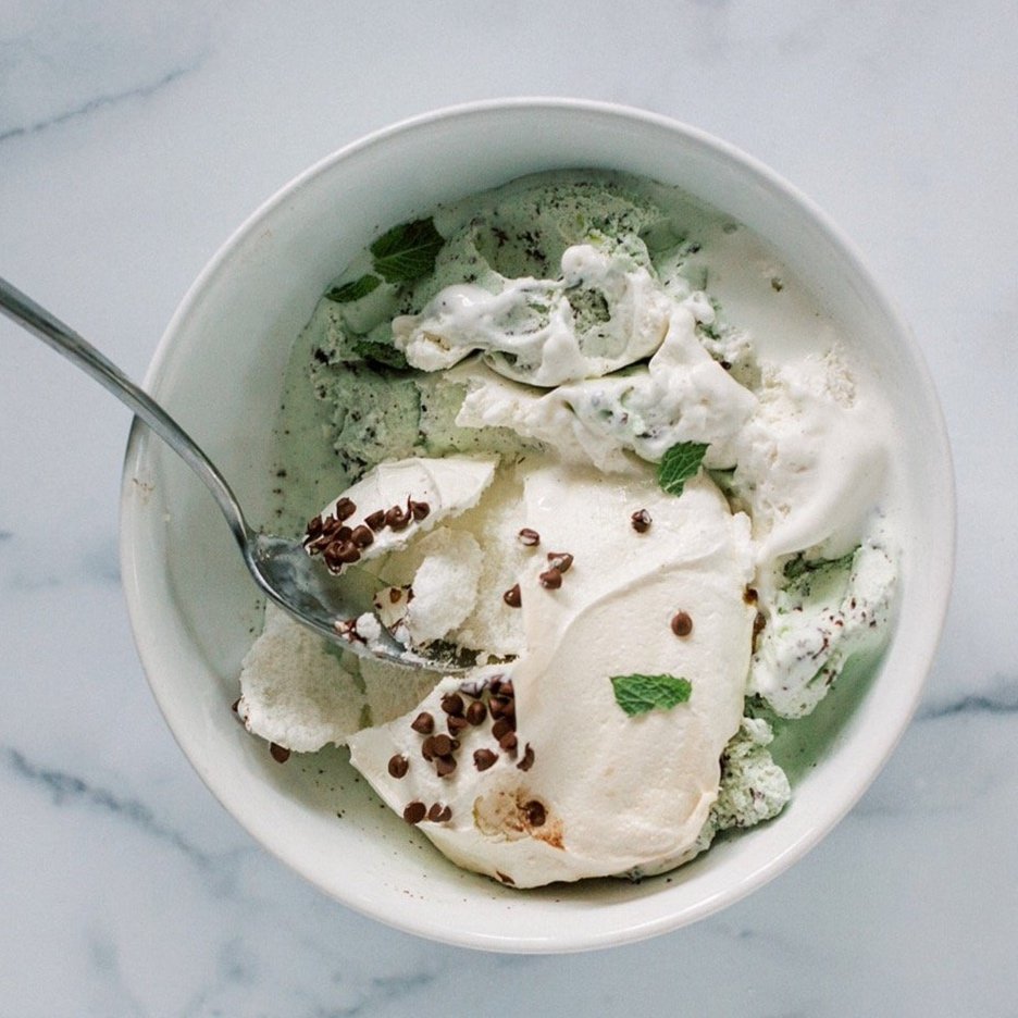 Grasshopper Meringue Mess